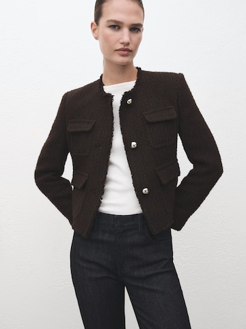 MANGO Between-season jacket in Brown: front