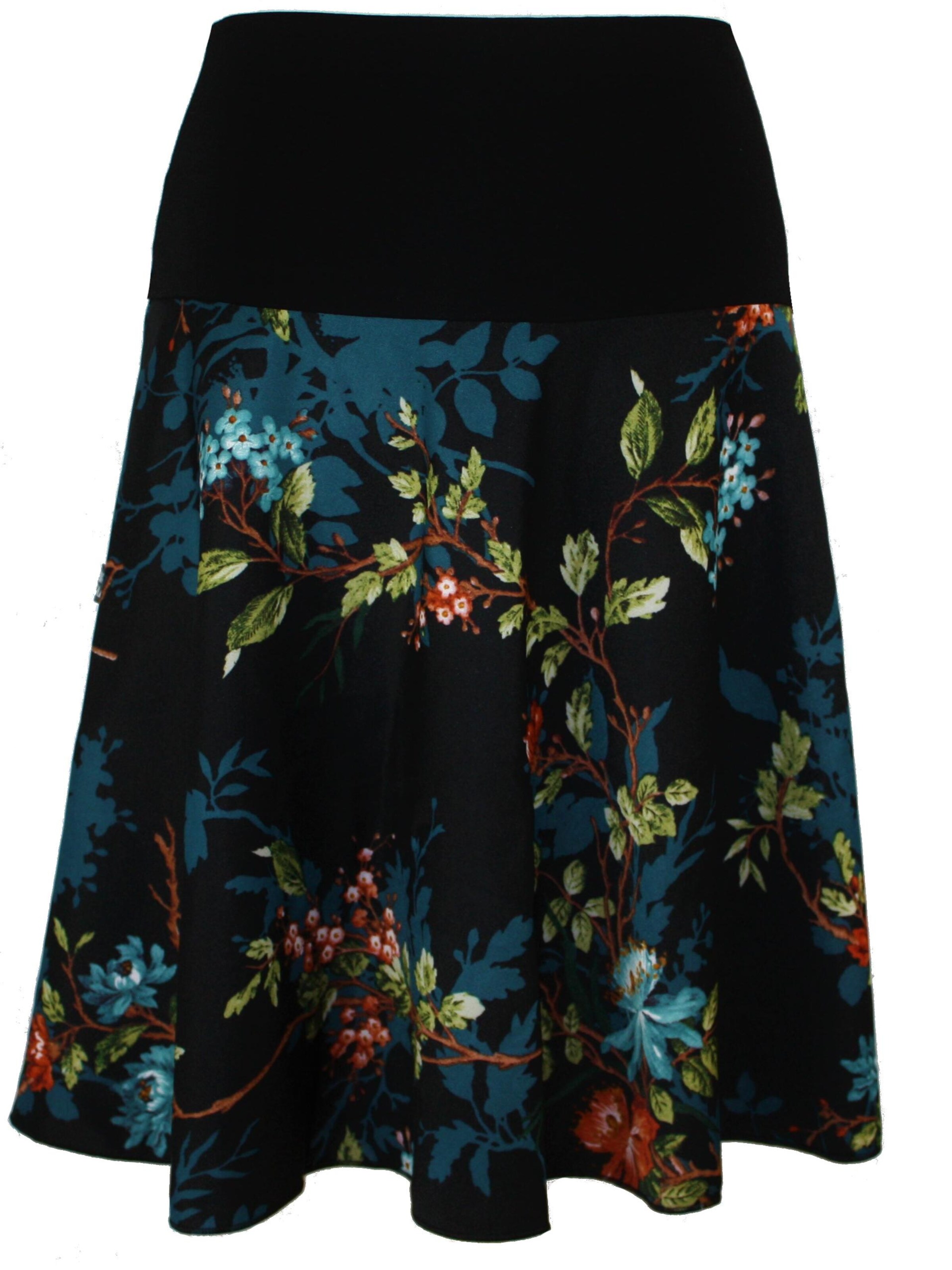 dunkle design Skirt 'Scuba' in Black: front