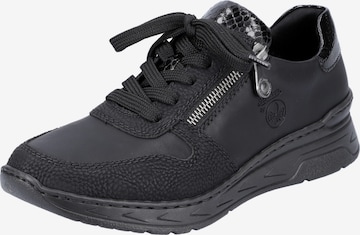 Rieker - Zapatillas deportivas bajas en negro: frente