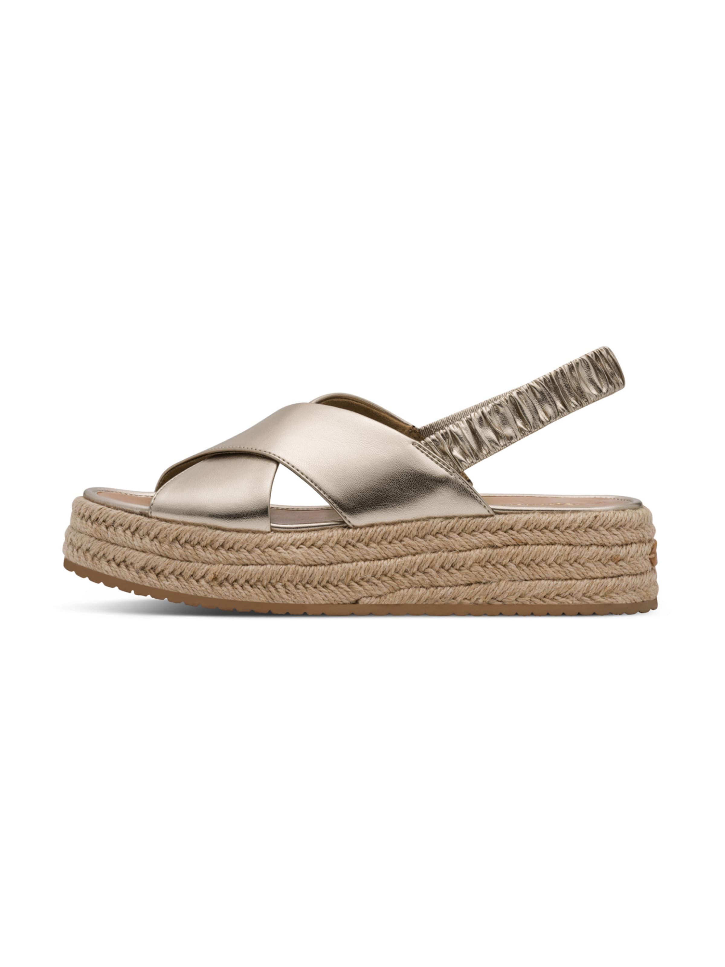 Sandales Tamaris en or