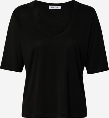 EDITED Shirt 'Joreen' in Zwart: voorkant