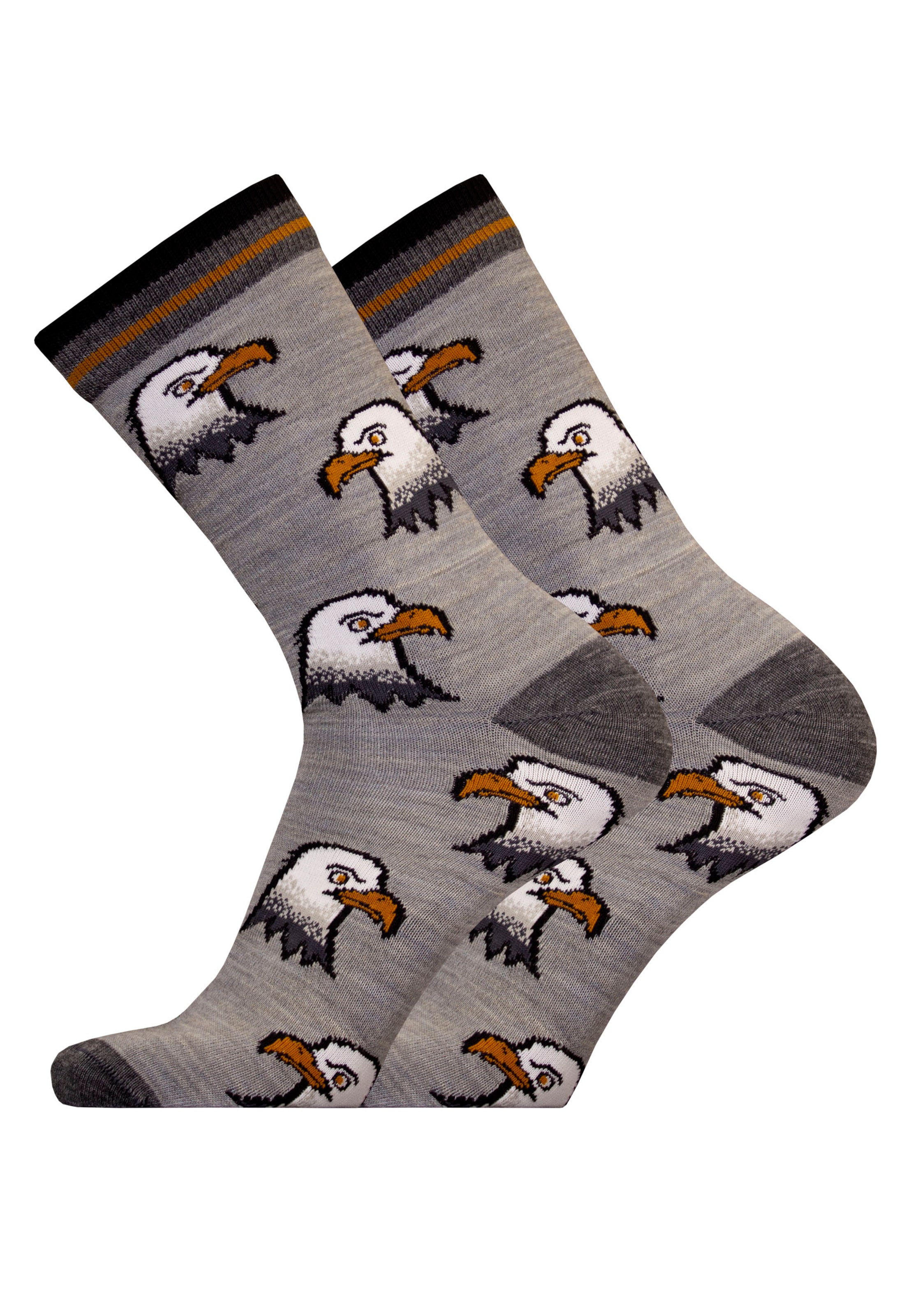 UphillSport Socks 'EAGLE' in Grey: front