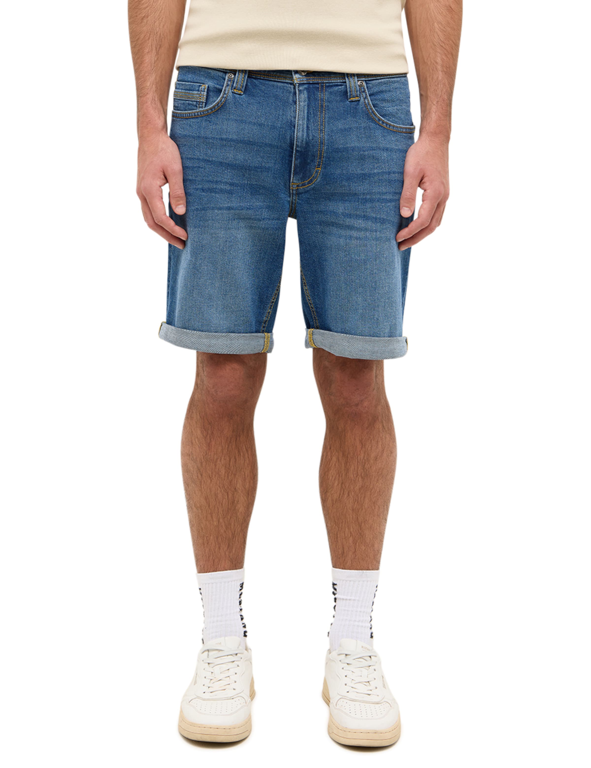 MUSTANG - Regular Calças de ganga 'Washington' em azul: frente