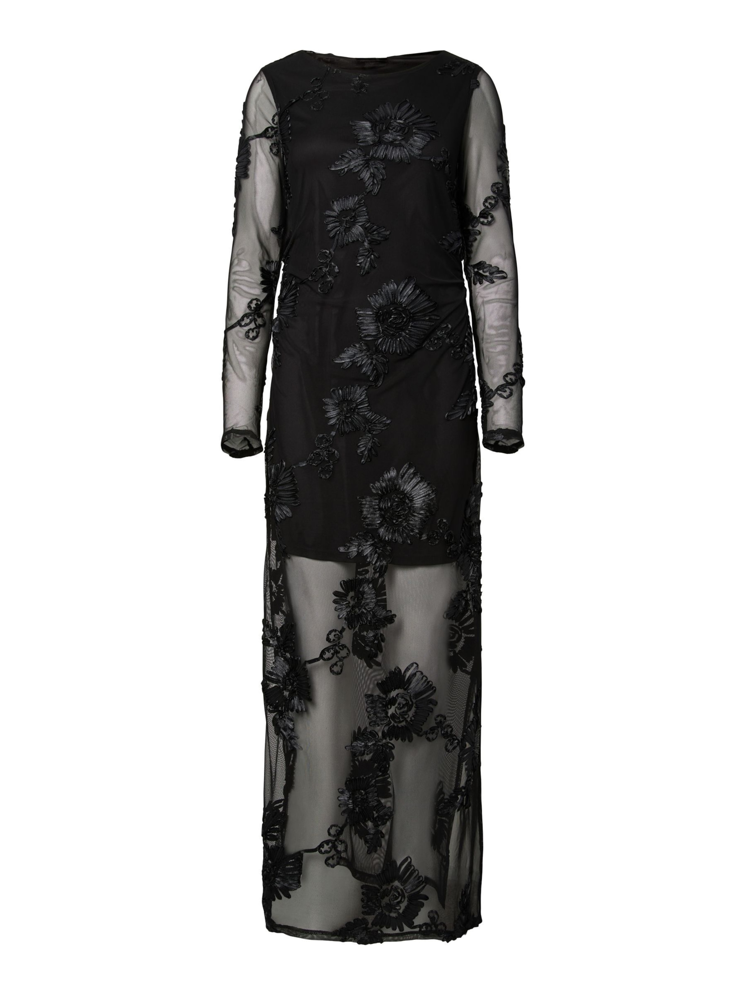 PIECES Festkjole 'PCOffia' i sort: forside