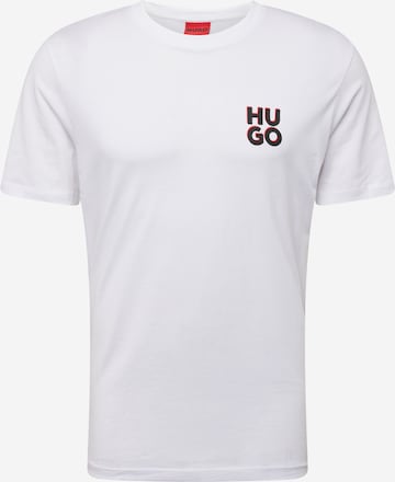 HUGO Red - Camiseta 'Dimento' en blanco: frente