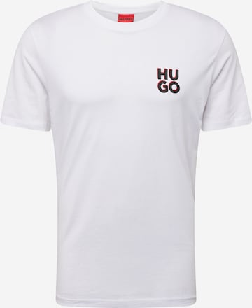 T-Shirt 'Dimento' HUGO en blanc : devant