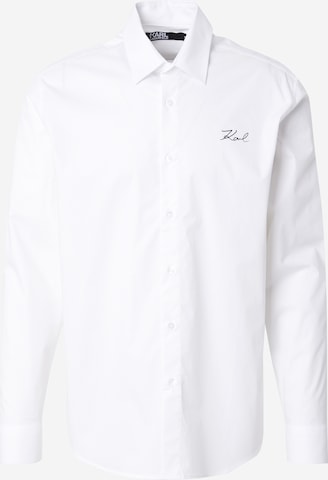 Karl LagerfeldRegular Fit Košulja - bijela boja: prednji dio