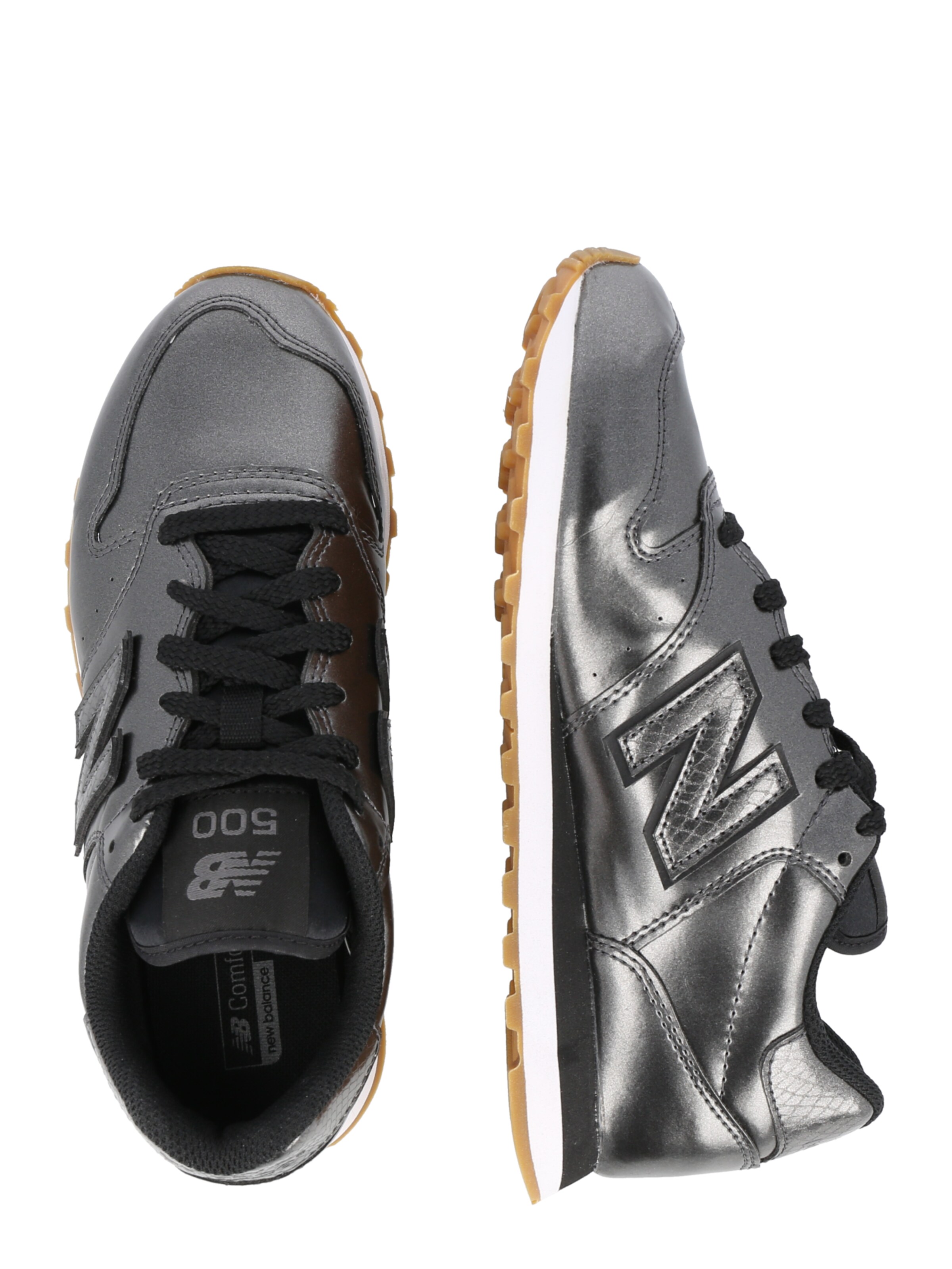 silver new balance sneakers