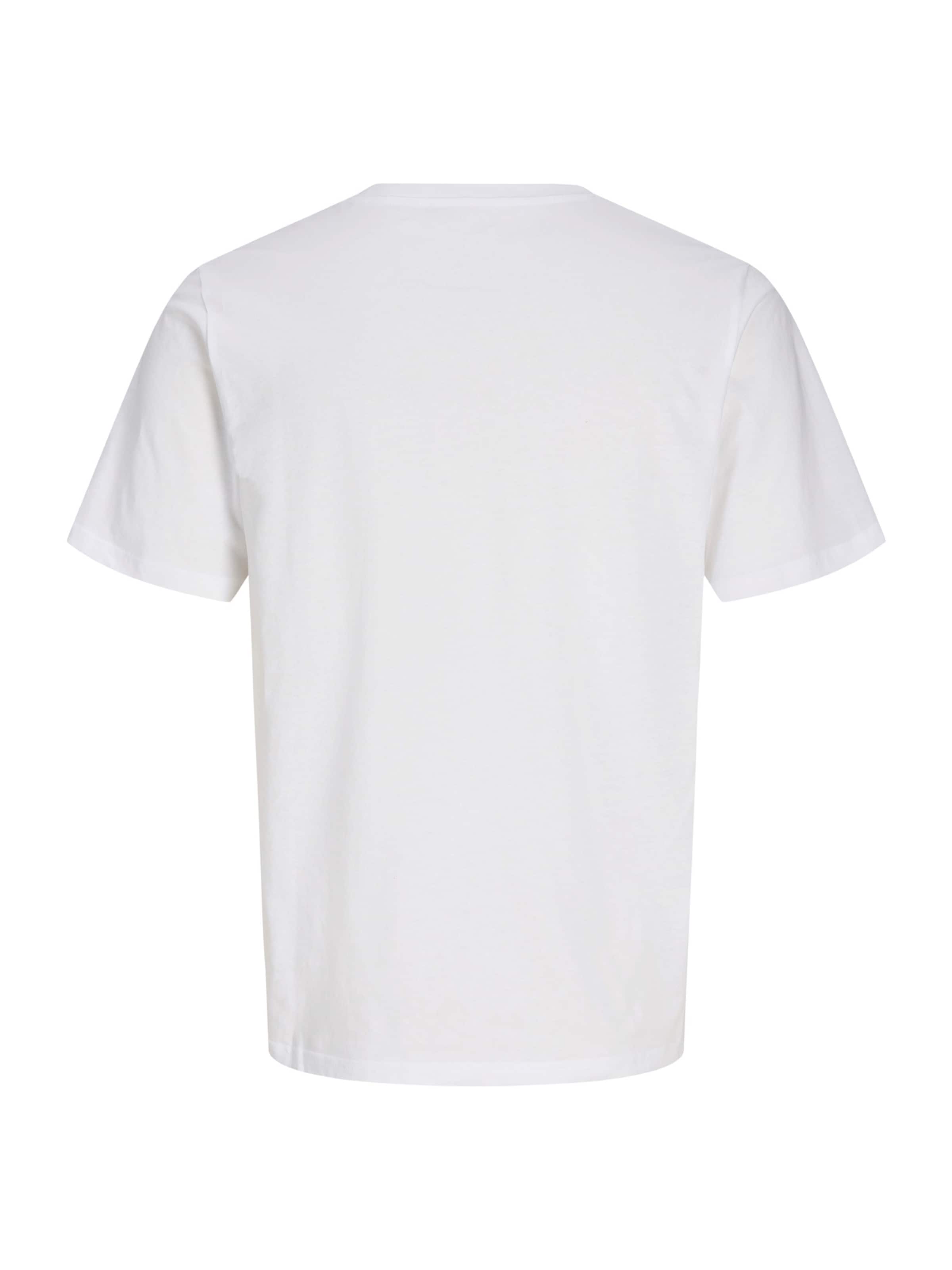 Jack & Jones Plus - Camiseta 'JJXMAS FUN' en blanco