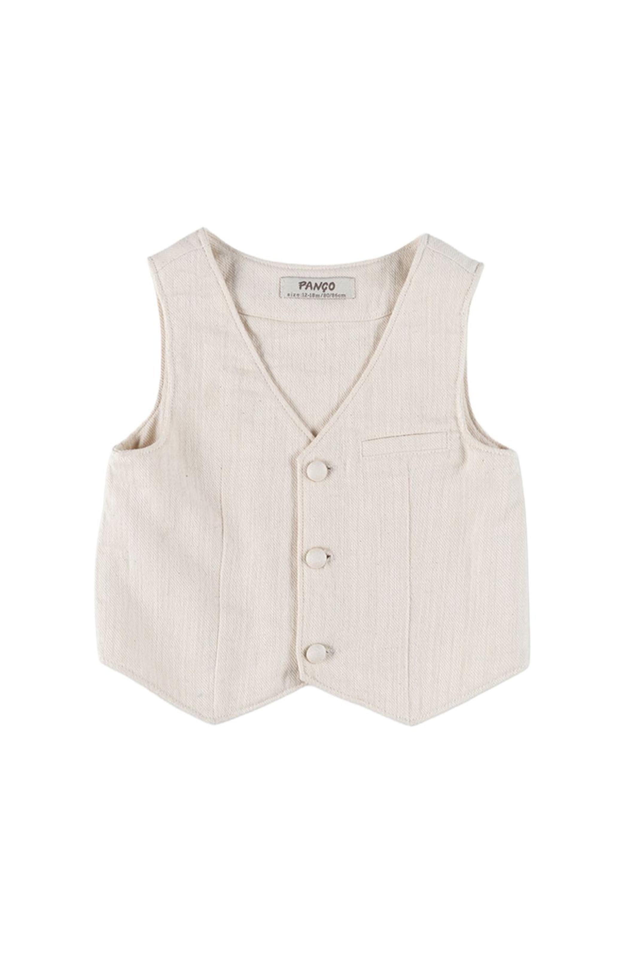 Panço Bodywarmer in Beige: voorkant