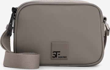 Borsa a tracolla di Suri Frey in grigio: frontale