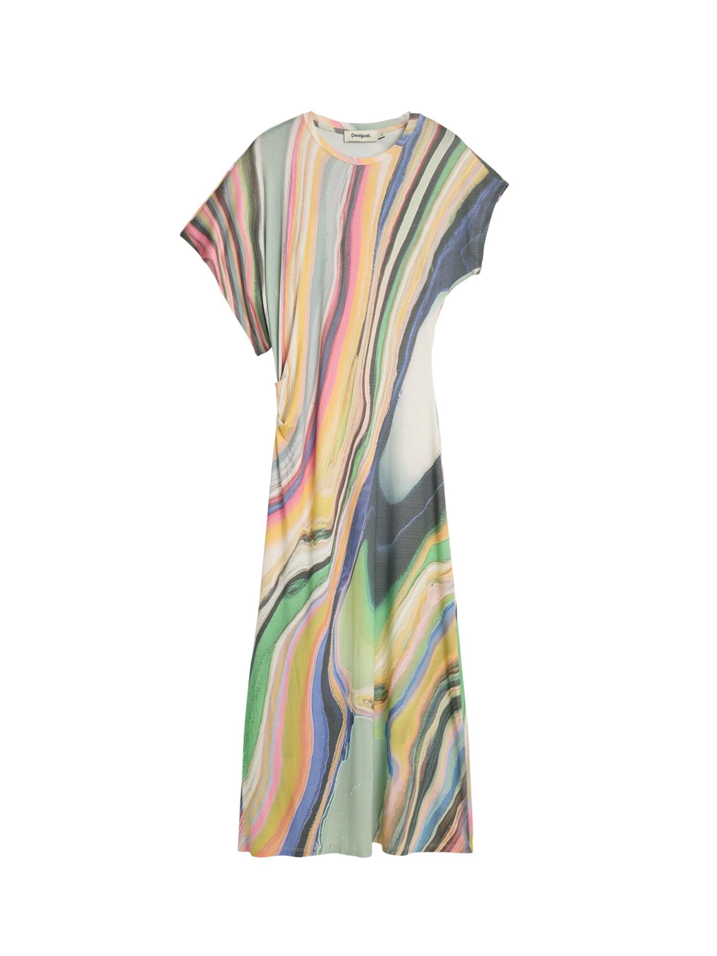 Desigual Jurk in Groen: voorkant