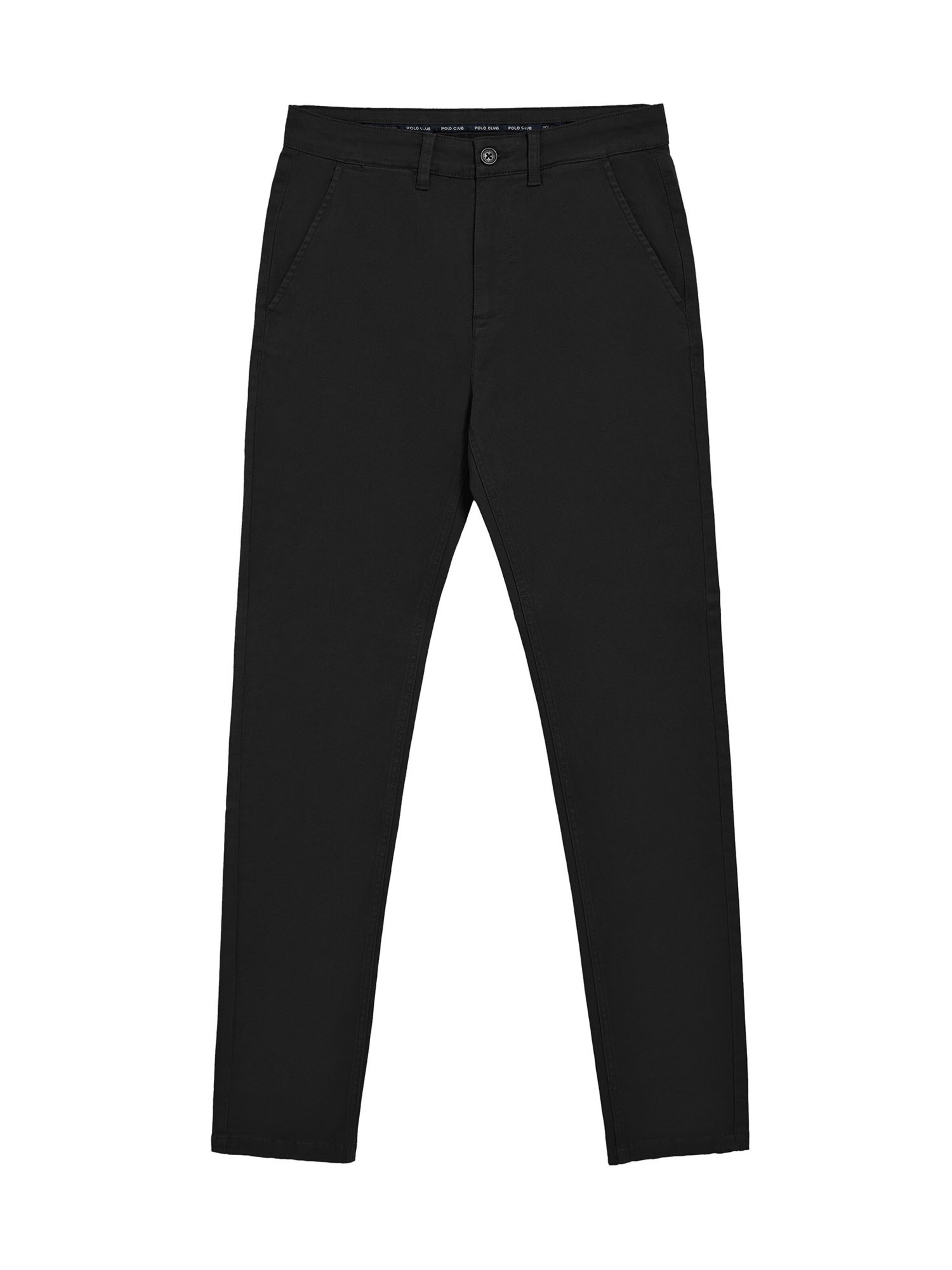 Polo Club Slim fit Chino Pants 'Moore' in Black: front
