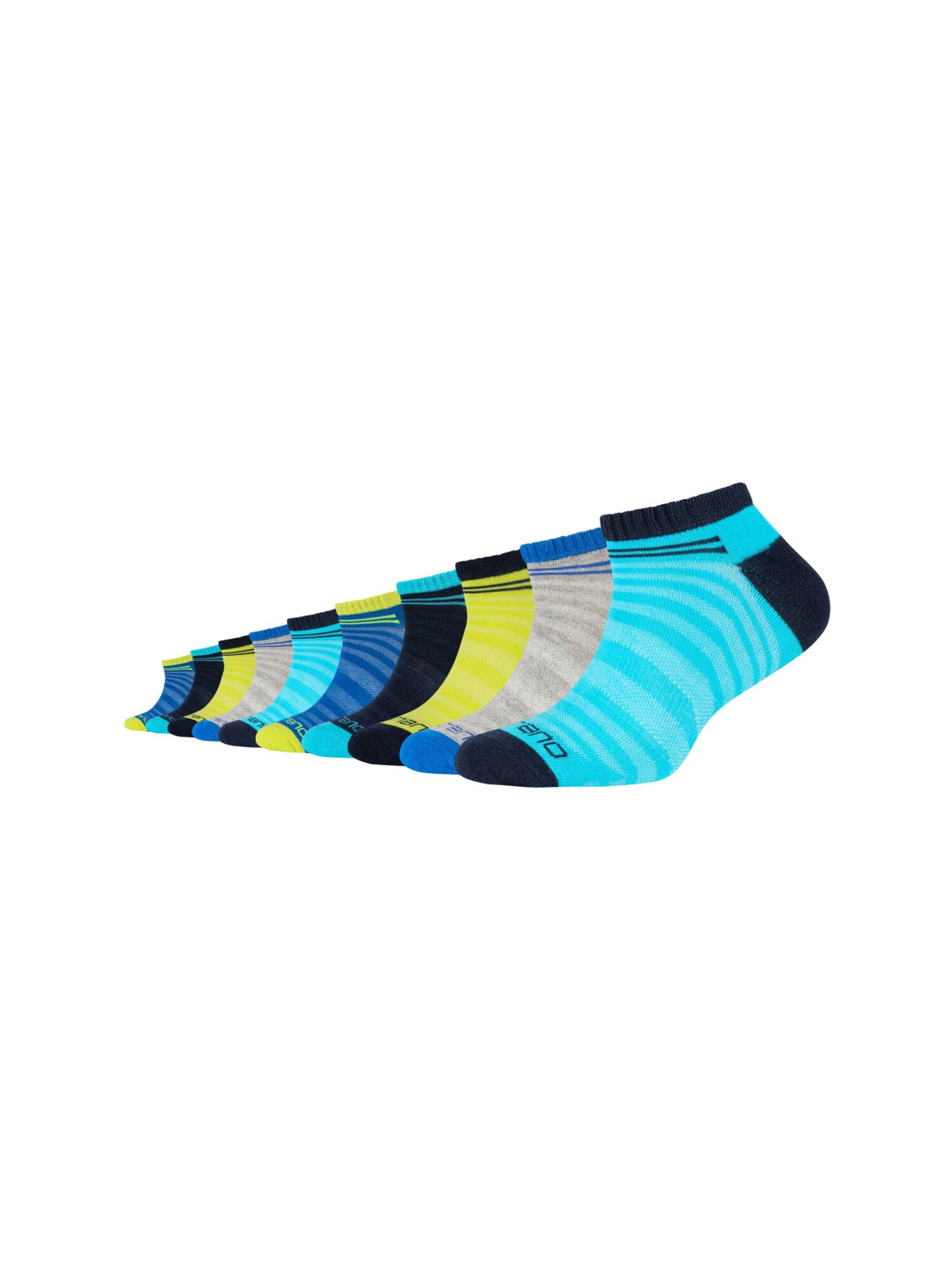camano Socks in Blue: front