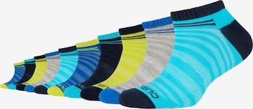 camano Socks in Blue: front