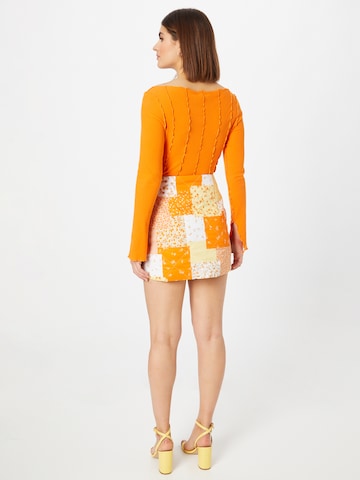 Monki Skirt in Orange