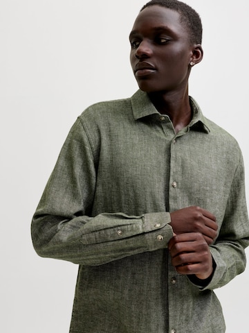 JACK & JONES Comfort fit Overhemd in Groen