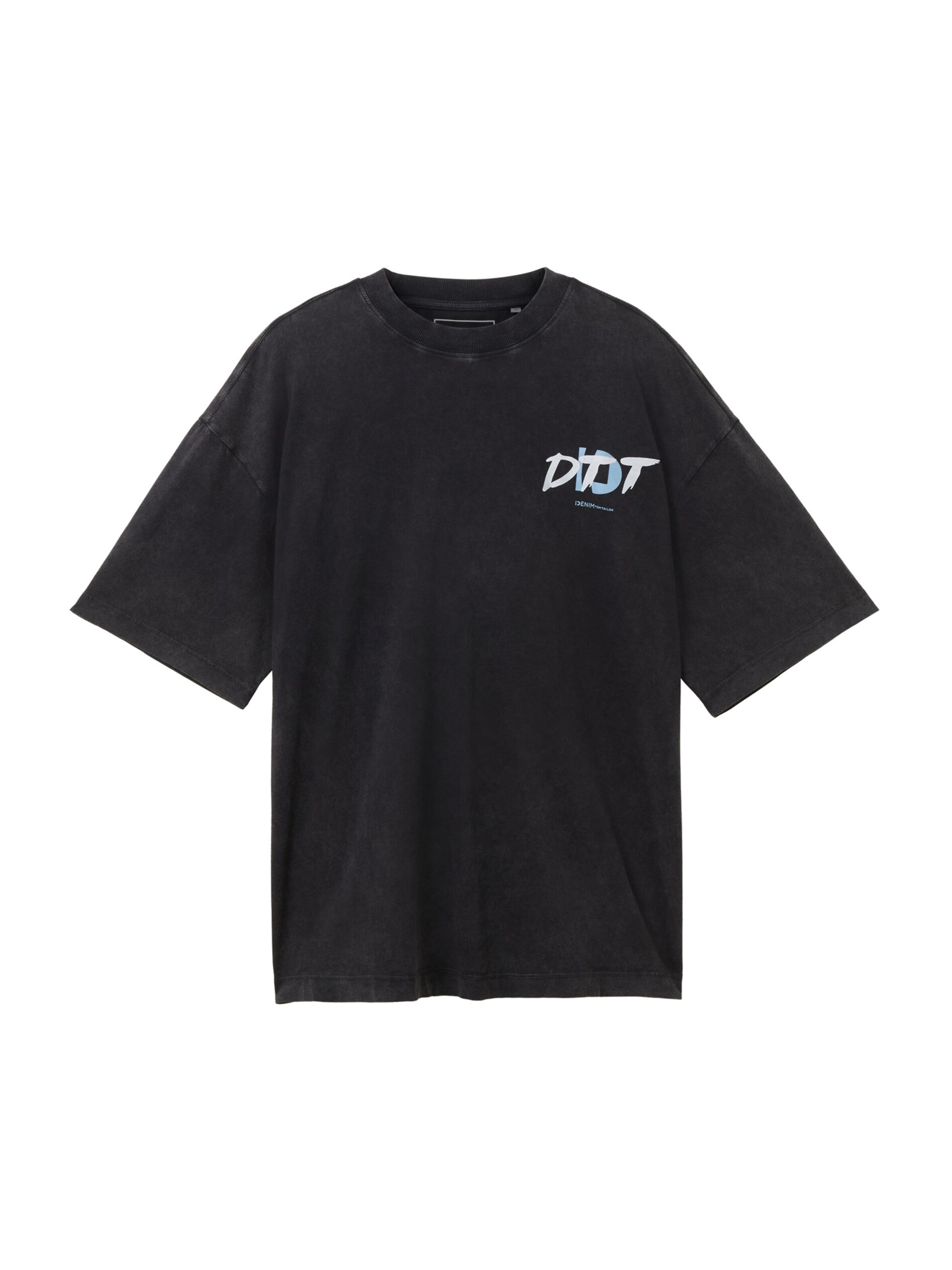 TOM TAILOR DENIM T-Shirt in Schwarz: Vorderseite