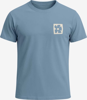 Neverless Shirt 'Blume Quadrat' in Blue: front