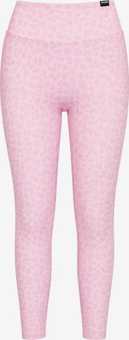 Skinny Leggings ' Velvara ' Smilodox en rose : devant