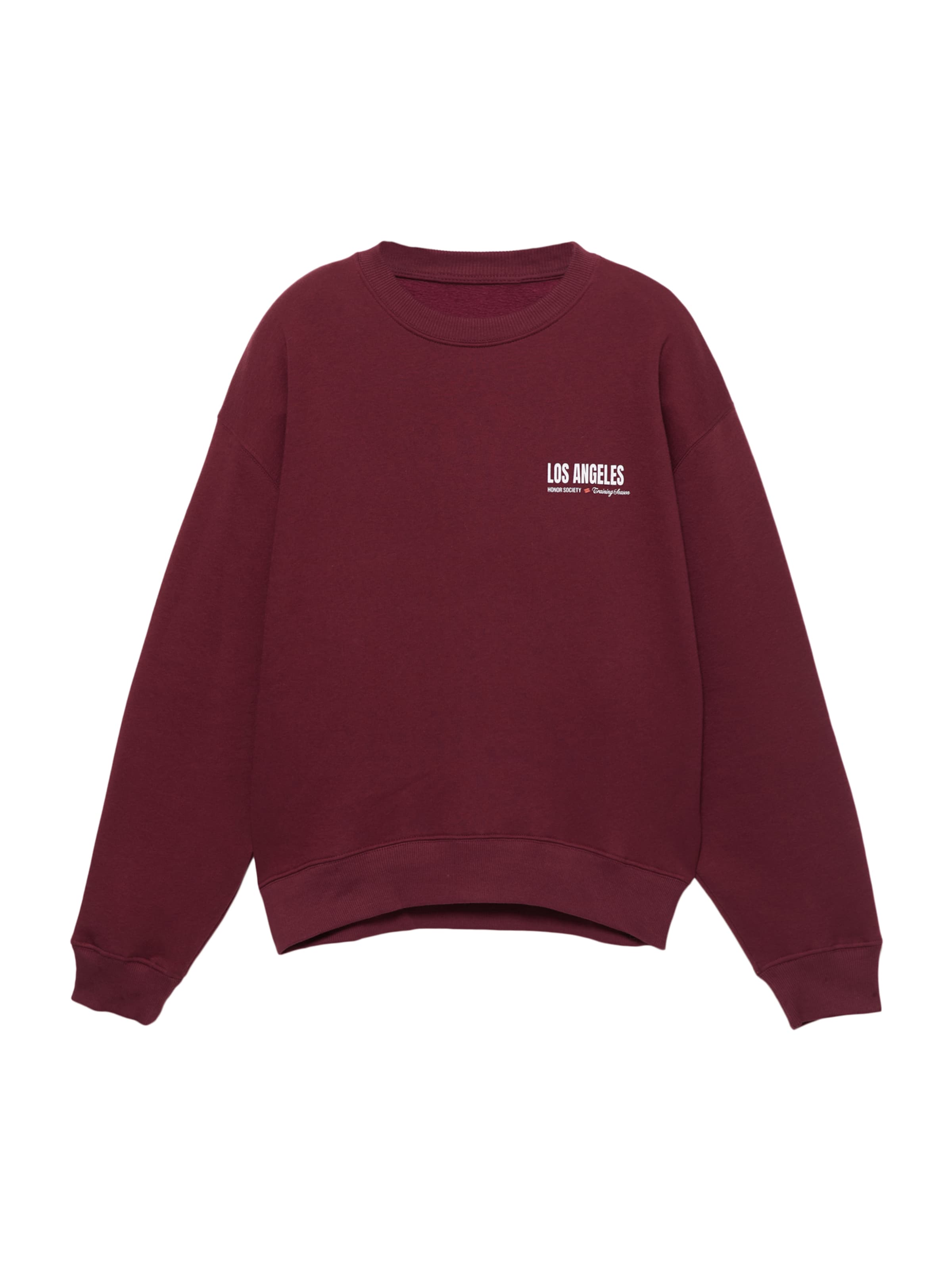 Pull&Bear Sweatshirt 'LOS ANGELES' in Rood: voorkant