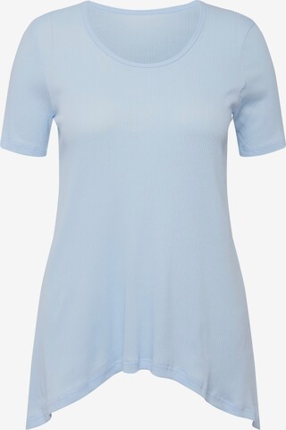 Ulla Popken Shirt in Blauw: voorkant