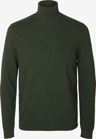 SELECTED - Ajuste regular Jersey 'SLHBERG' en verde: frente