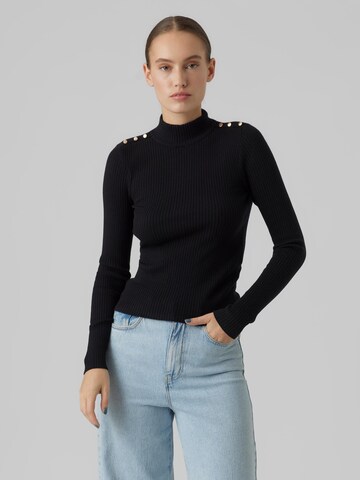 VERO MODA Sweater 'Gold' in Black: front