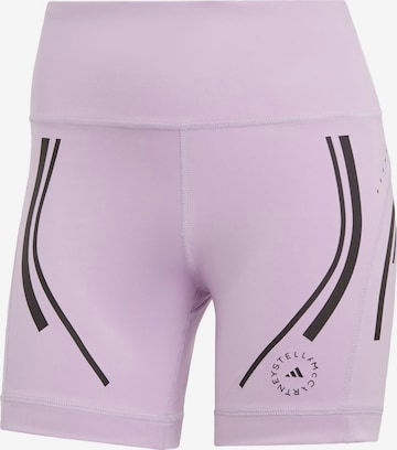 ADIDAS BY STELLA MCCARTNEY Skinny Workout Pants 'Truepace Cycling' in Purple: front