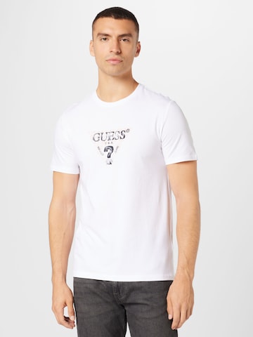 GUESS Koszulka w kolorze biały: przód