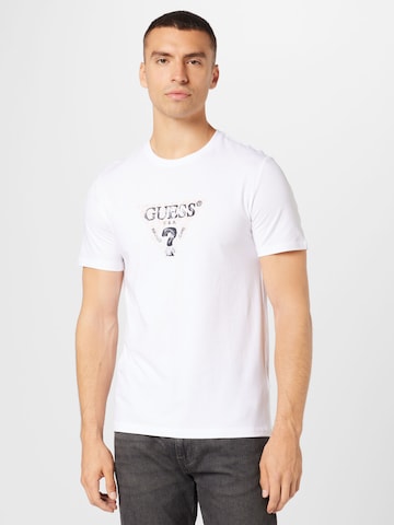 GUESS - Camisa em branco: frente