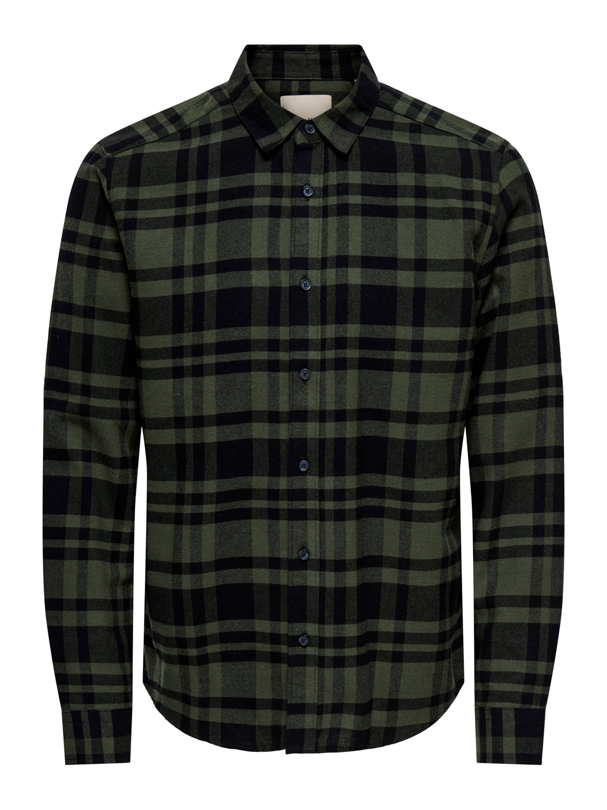 zaļš Only &amp; Sons Slim fit Krekls &#x27;ONSGUDMUND&#x27;: no priekšpuses