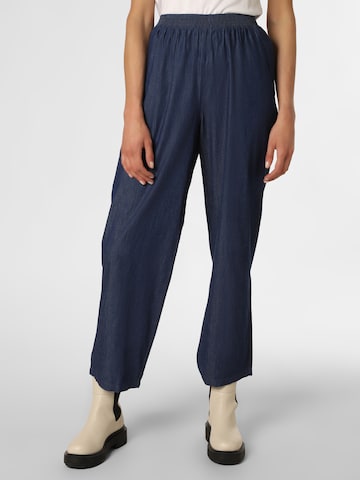 Marie Lund Loosefit Broek in Blauw: voorkant