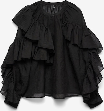 VERO MODA - Blusa en negro: frente