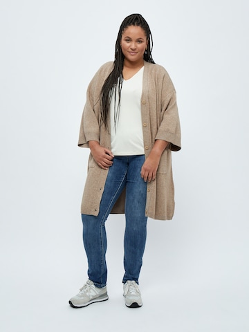 Cardigan 'Rosalia' Peppercorn en beige