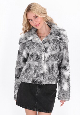 Veste mi-saison IZIA en gris : devant