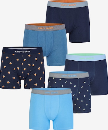 Happy Shorts - Boxers ' Fan-Prints ' em azul: frente