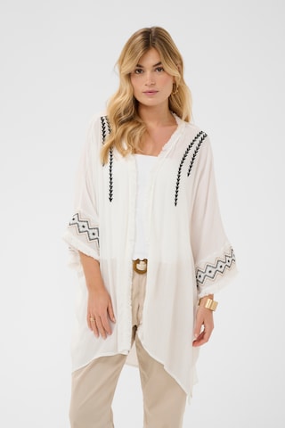 Kimono 'CRFrottie' Cream en blanc : devant