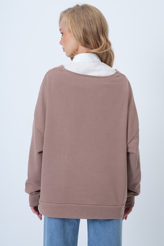 Sweat-shirt Trend Alaçatı Stili en marron