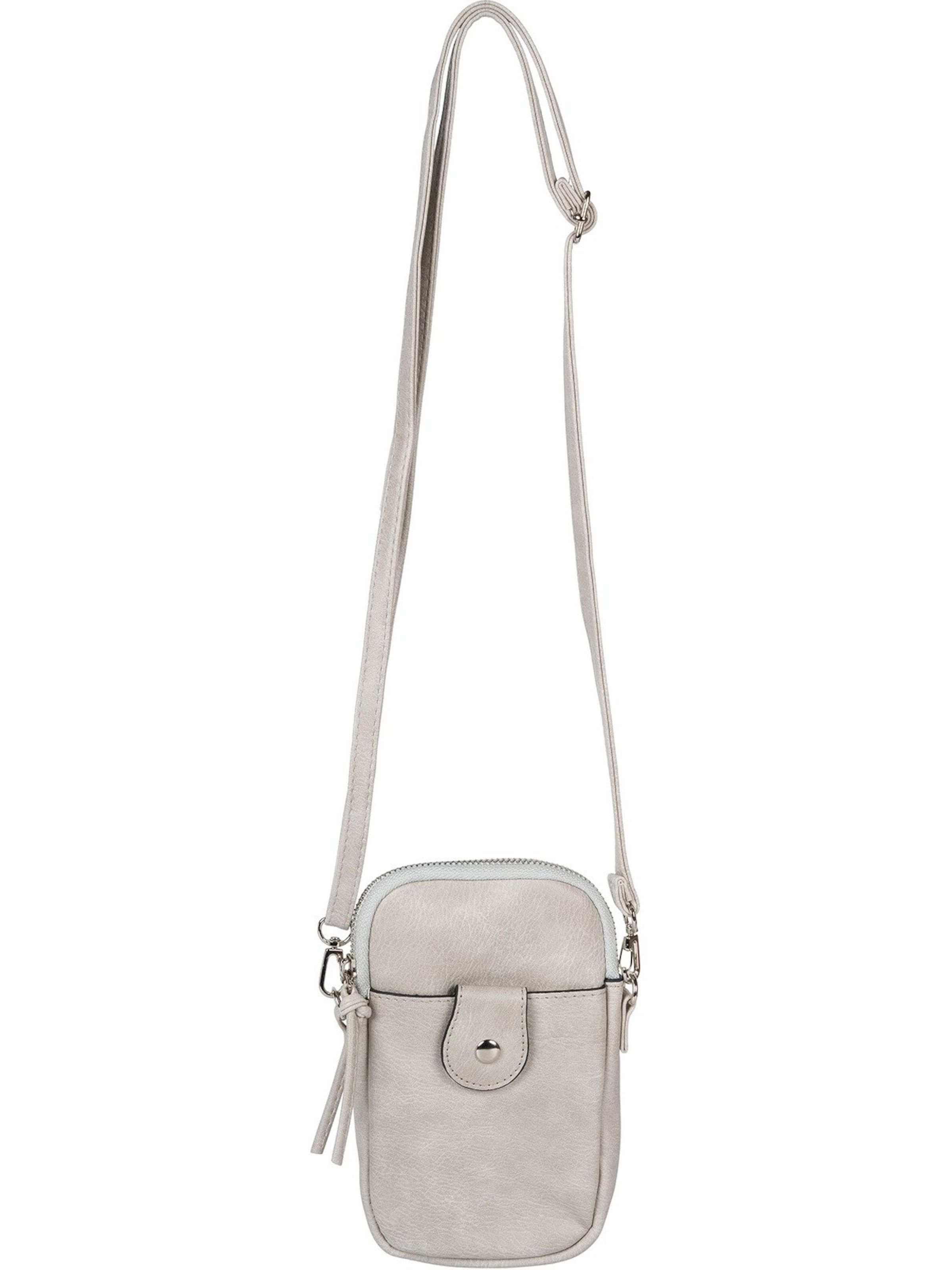 styleBREAKER Crossbody bag 'Mini Umhängetasche Uni' in Grey