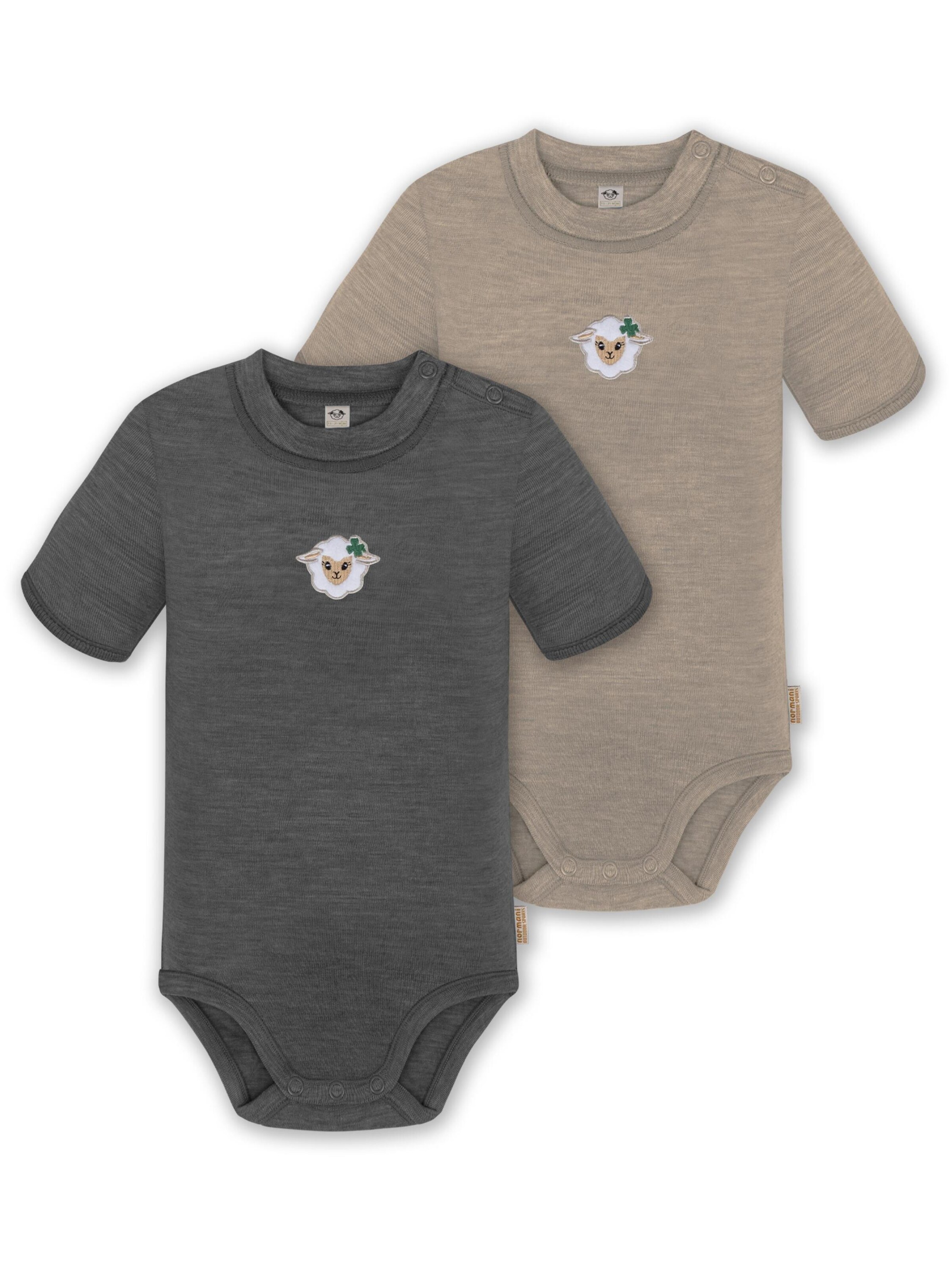 Barboteuse / body 'Tihoi' normani en gris : devant