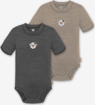 Barboteuse / body 'Tihoi' normani en gris : devant