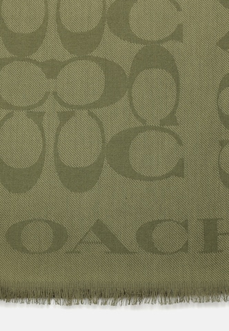 COACH - Chal 'Signature C-Stola mit Rand' en verde