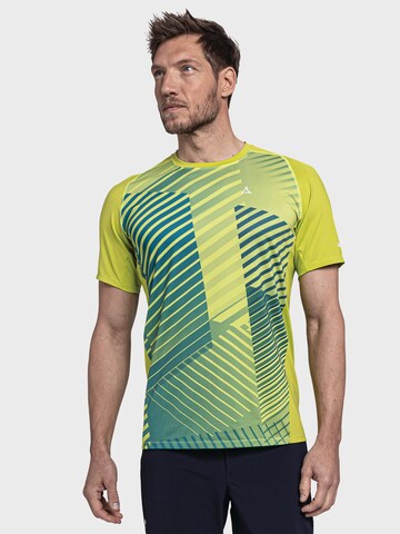 Schöffel Performance shirt 'Aukra' in Yellow: front