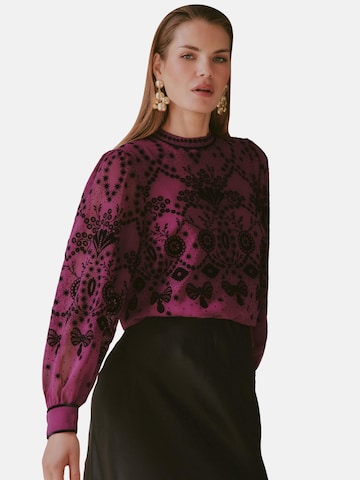 love & roses Bluse i pink: forside