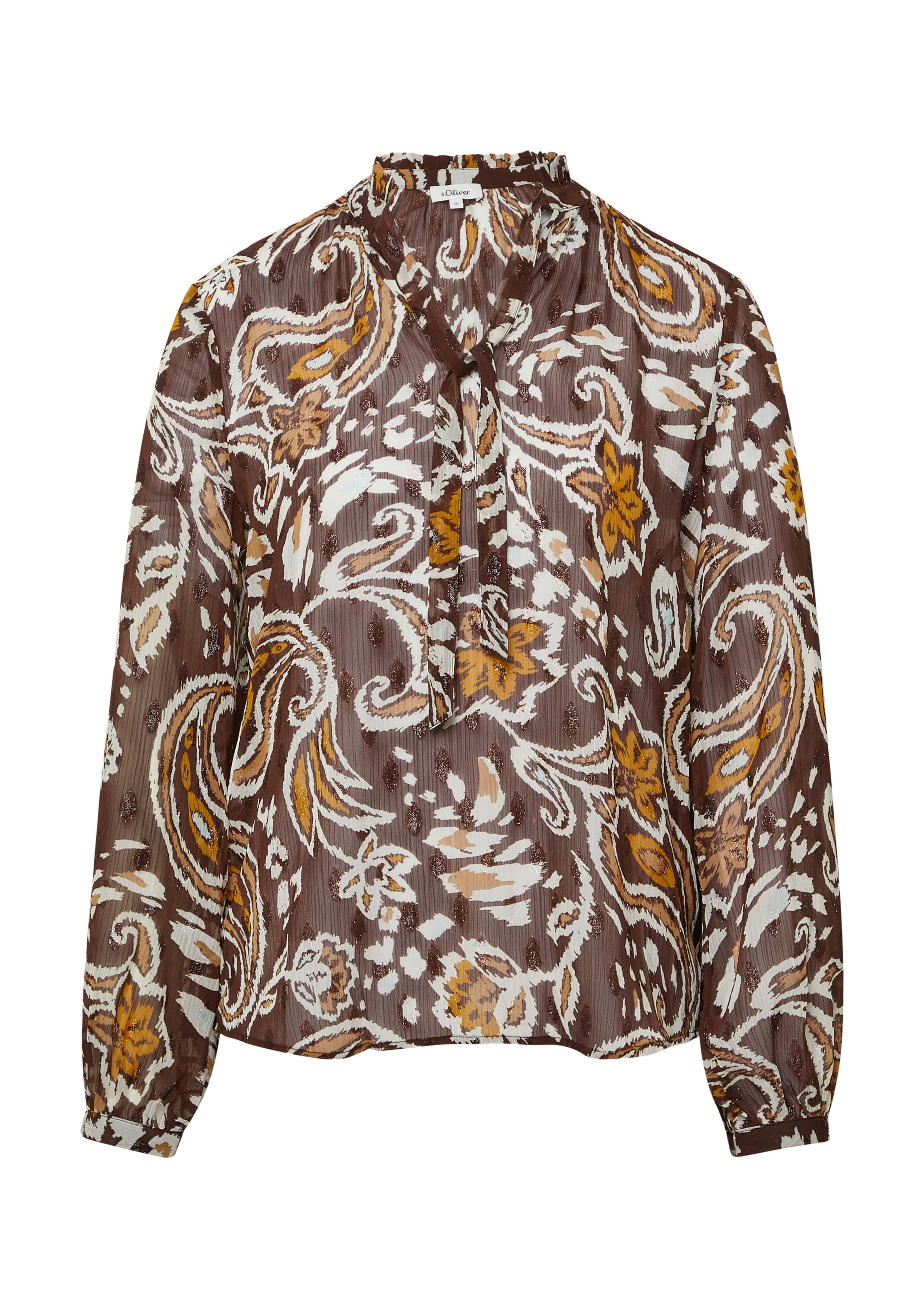 Chemisier s.Oliver en marron : devant