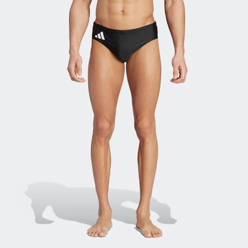 ADIDAS PERFORMANCE Athletic Swim Trunks in Black: front