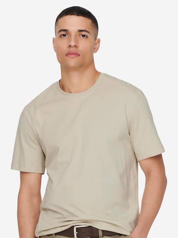 Only & Sons Shirt 'MAX' in Beige