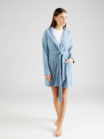 Women' Secret Short Bathrobe in Blue: front