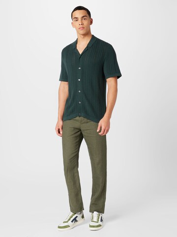 Abercrombie & Fitch - Casaco de malha 'SEVENTIES' em verde